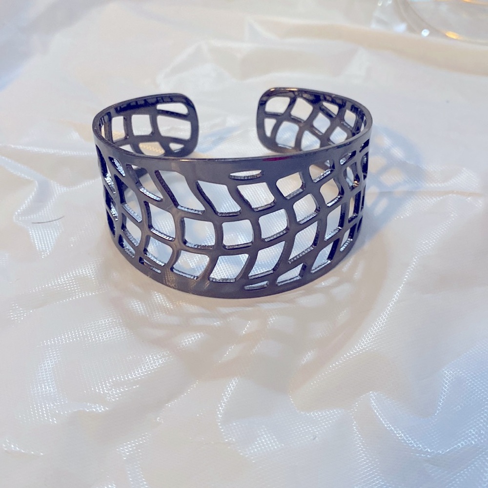 Gun metal bangle